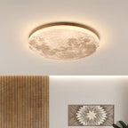 Modern Wood Flush Mount Ceiling Light With Solid Wood Trim — Ashbury Home & Living