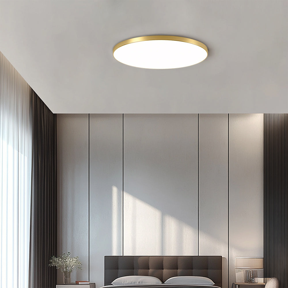Minimalist Round LED Ceiling Light With Flush Mount Design