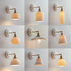 Vintage Ceramic Wall Light With Warm LED Glow — Ashbury Home & Living