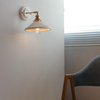 Vintage Ceramic Wall Light With Warm LED Glow — Ashbury Home & Living