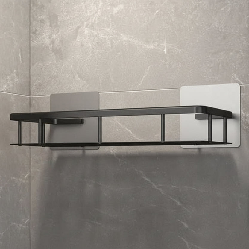 Adhesive Bathroom Shelf Drill-Free Shower Caddy Stainless Steel Wall Shelf Organiser for Shampoo and Toiletries