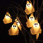Halloween Ghost Light String LED Party Decoration Lights with Ghost Shades Fairy Lights for Indoor and Outdoor Seasonal Decor