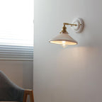 Vintage Ceramic Wall Light With Warm LED Glow — Ashbury Home & Living