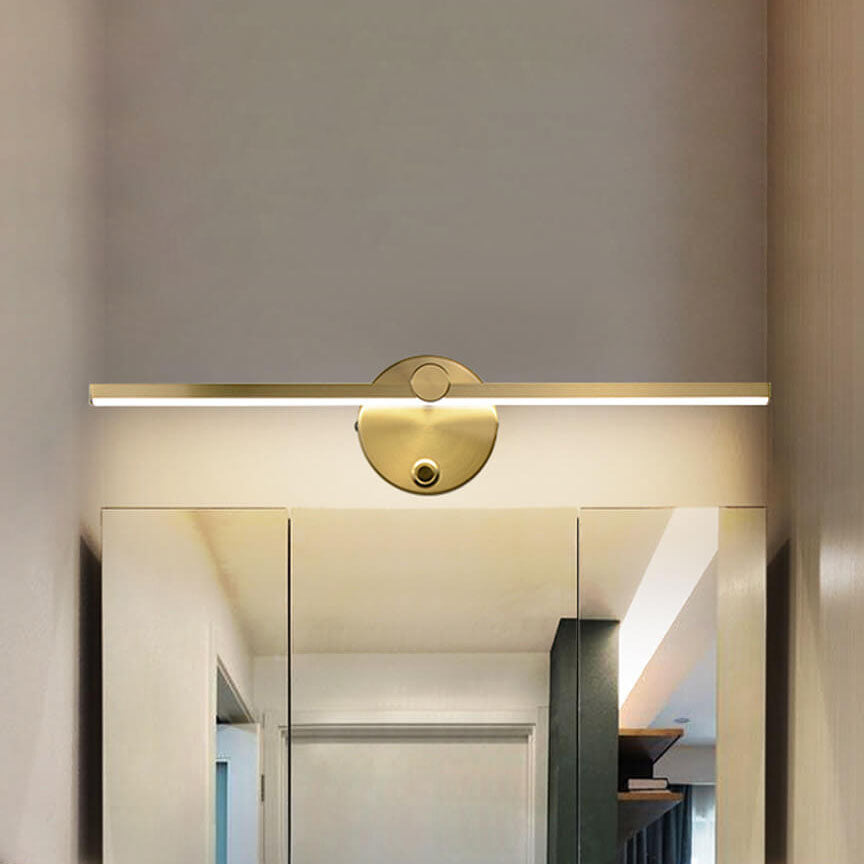 Modern Aluminium Wall Light for Living Room and Hallway in Gold — Ashbury Home & Living