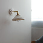 Vintage Ceramic Wall Light With Warm LED Glow — Ashbury Home & Living