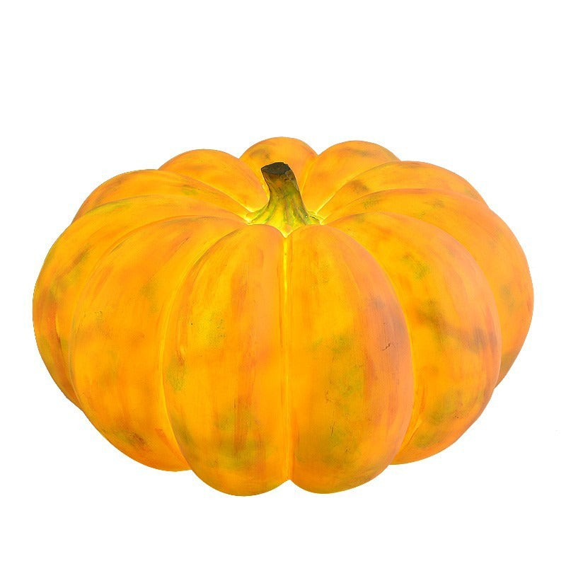 Solar Pumpkin Light Resin LED Outdoor Garden Lamp Waterproof Pumpkin Shaped Landscape Light Halloween and Autumn Decoration for Patio and Lawn