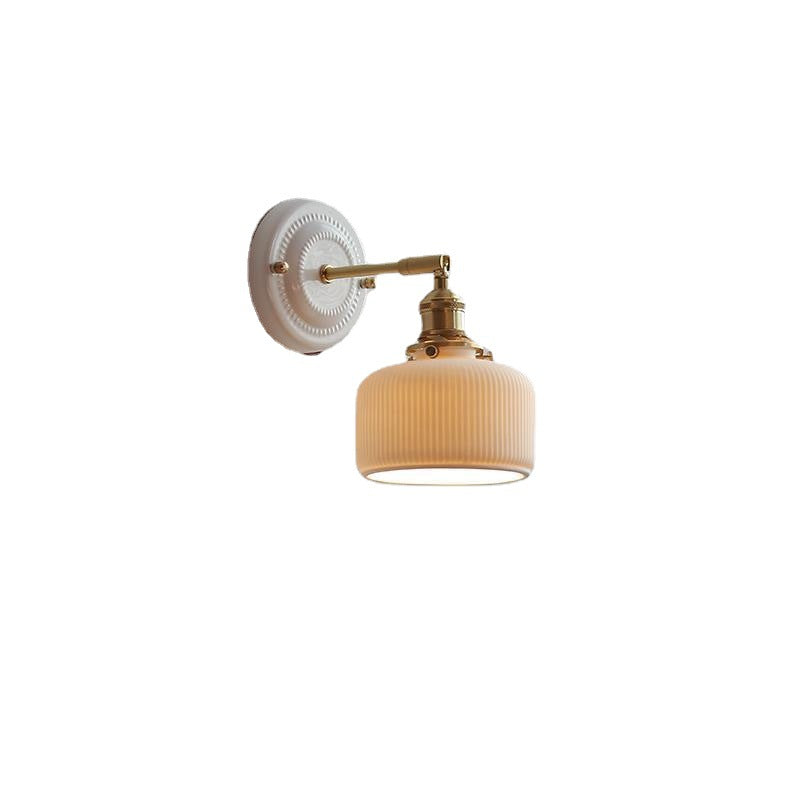 Vintage Ceramic Wall Light With Warm LED Glow — Ashbury Home & Living