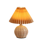 Bohemian Rattan Table Lamp With Tri-Colour Warm Light — Ashbury Home & Living