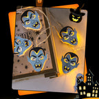 Halloween String Lights Battery Operated LED Fairy Lights with Themed Spooky Shades for Bedroom | Living Room and Party Decoration