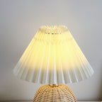 Bohemian Rattan Table Lamp With Tri-Colour Warm Light — Ashbury Home & Living