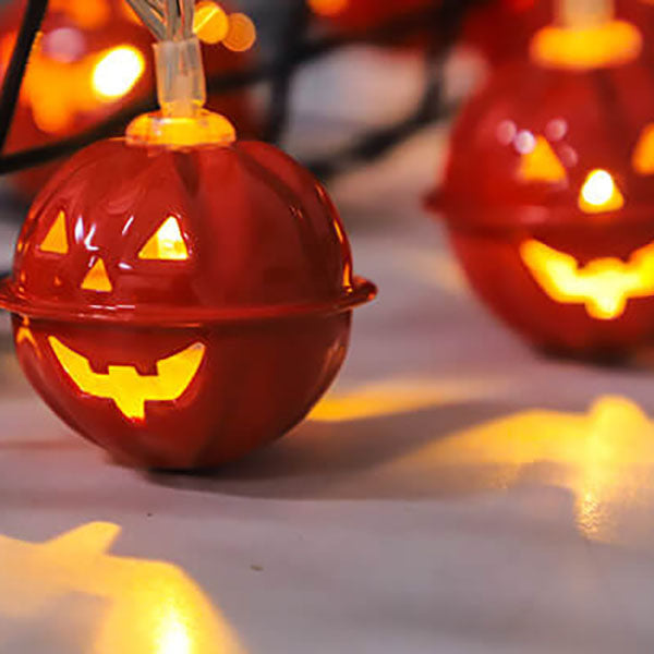Halloween String Lights Battery Operated LED Fairy Lights with Themed Spooky Shades for Bedroom | Living Room and Party Decoration