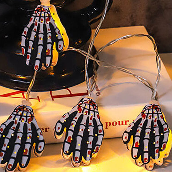 Halloween String Lights Battery Operated LED Fairy Lights with Themed Spooky Shades for Bedroom | Living Room and Party Decoration