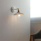 Vintage Ceramic Wall Light With Warm LED Glow — Ashbury Home & Living