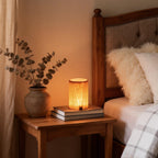 Wooden Modern Table Lamp With Rechargeable Battery For Bedroom — Ashbury Home & Living