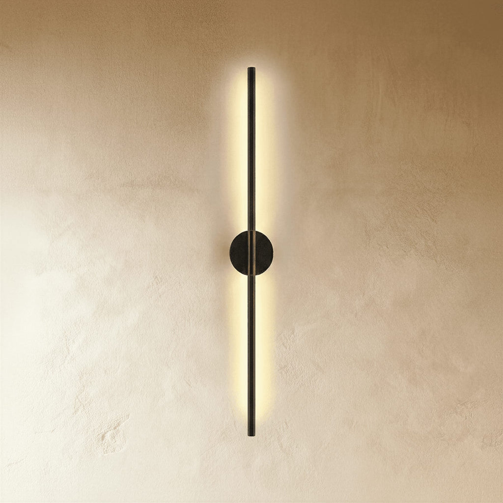 Modern Aluminium Wall Light for Living Room and Hallway in Black — Ashbury Home & Living