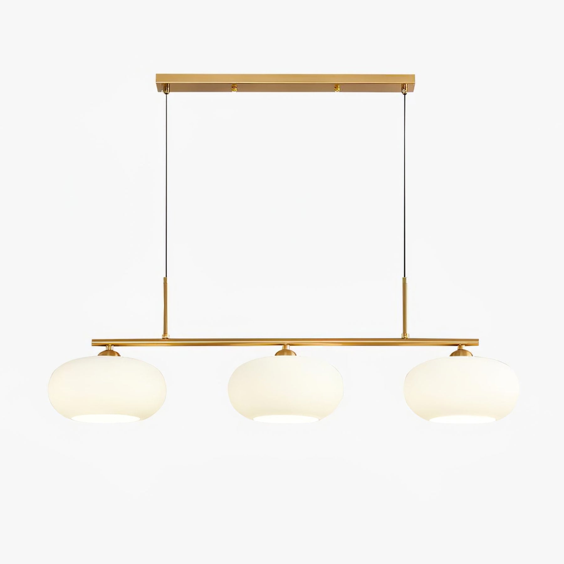 Modern Glass Pendant Light With Tri-Colour LED Glow — Ashbury Home & Living
