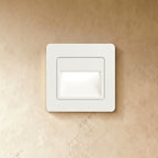 Minimalist Matte Plastic Wall Light for Hallway and Bedroom in White — Ashbury Home & Living