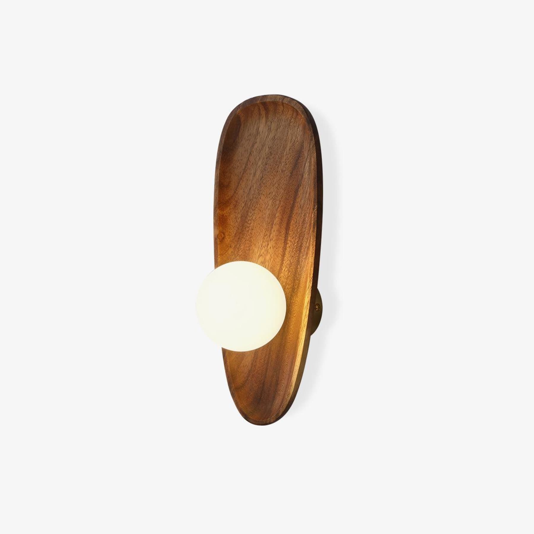 Modern Wood and Glass Wall Light for Living Room — Ashbury Home & Living