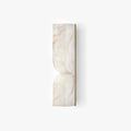 Modern Marble Wall Light With Warm LED Glow for Living Room in Gold & White Alabaster — Ashbury Home & Living