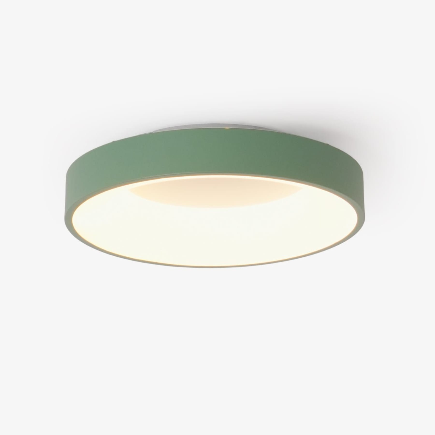 Modern Wrought Iron Flush Mount Ceiling Light With Tri-Colour LED Glow — Ashbury Home & Living