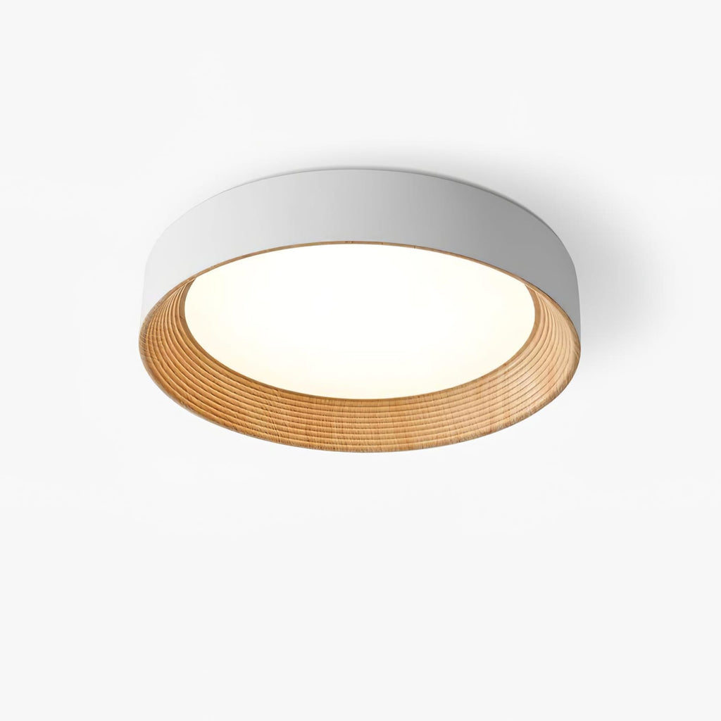 Scandinavian Wood Flush Mount Ceiling Light for Living Room — Ashbury Home & Living