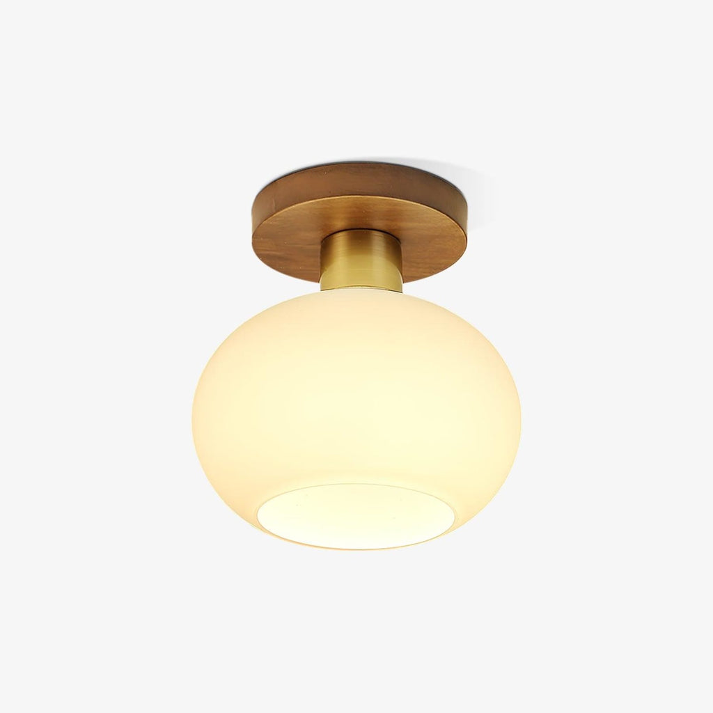 Modern Solid Wood Semi-Flush Ceiling Light for Living Room — Ashbury Home & Living