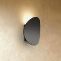 Modern Aluminium Round Wall Light for Living Room in Black — Ashbury Home & Living