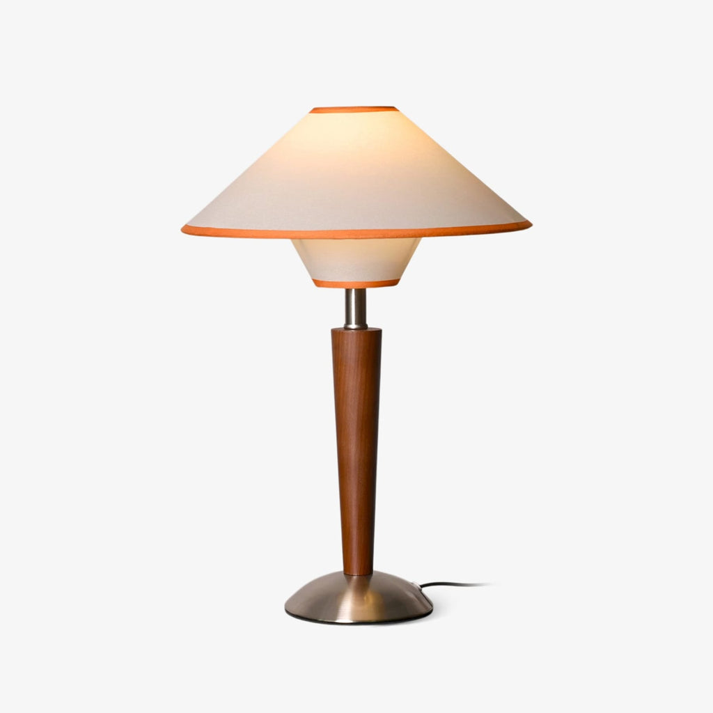 Modern Wood Table Lamp With Fabric Shade for Living Room — Ashbury Home & Living