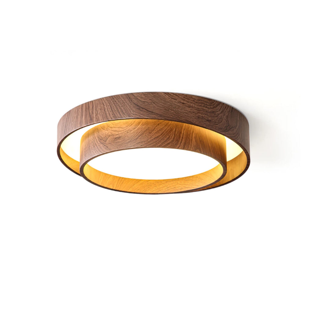 Scandinavian Wood Flush Mount Ceiling Light for Living Room — Ashbury Home & Living