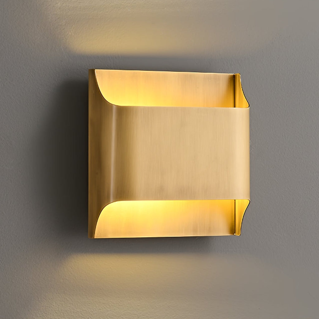 Modern Brass Wall Light With Warm LED Glow for Living Room — Ashbury Home & Living