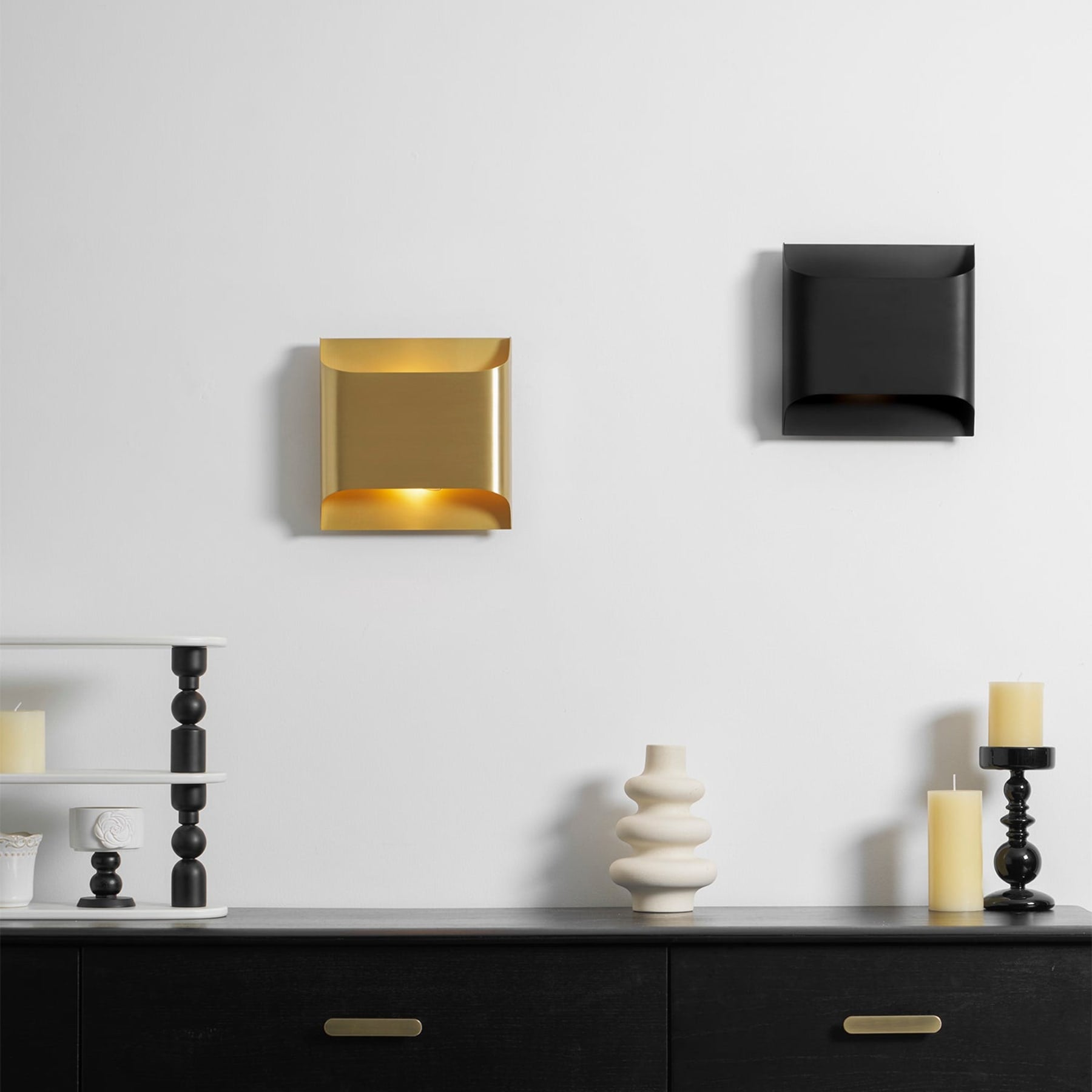 Modern Brass Wall Light With Warm LED Glow for Living Room — Ashbury Home & Living