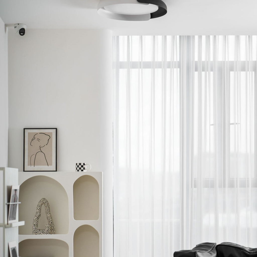 Modern Wood Flush Mount Ceiling Light for Living Room — Ashbury Home & Living