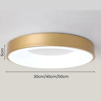 Round Flush Mount Ceiling Light with Diffuser