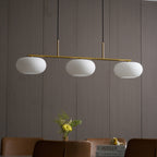 Modern Glass Pendant Light With Tri-Colour LED Glow — Ashbury Home & Living