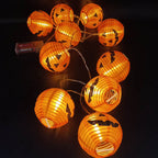 Halloween Pumpkin Lantern String Lights Outdoor Waterproof LED Fairy Lights Jack O Lantern Garland for Garden | Porch and Party Decoration