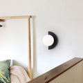 Modern Metal Wall Light With Selectable LED Glow in Black — Ashbury Home & Living