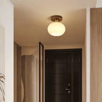 Modern Solid Wood Semi-Flush Ceiling Light for Living Room — Ashbury Home & Living