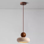 Modern Wood And Concrete Pendant Light With Warm LED Glow — Ashbury Home & Living