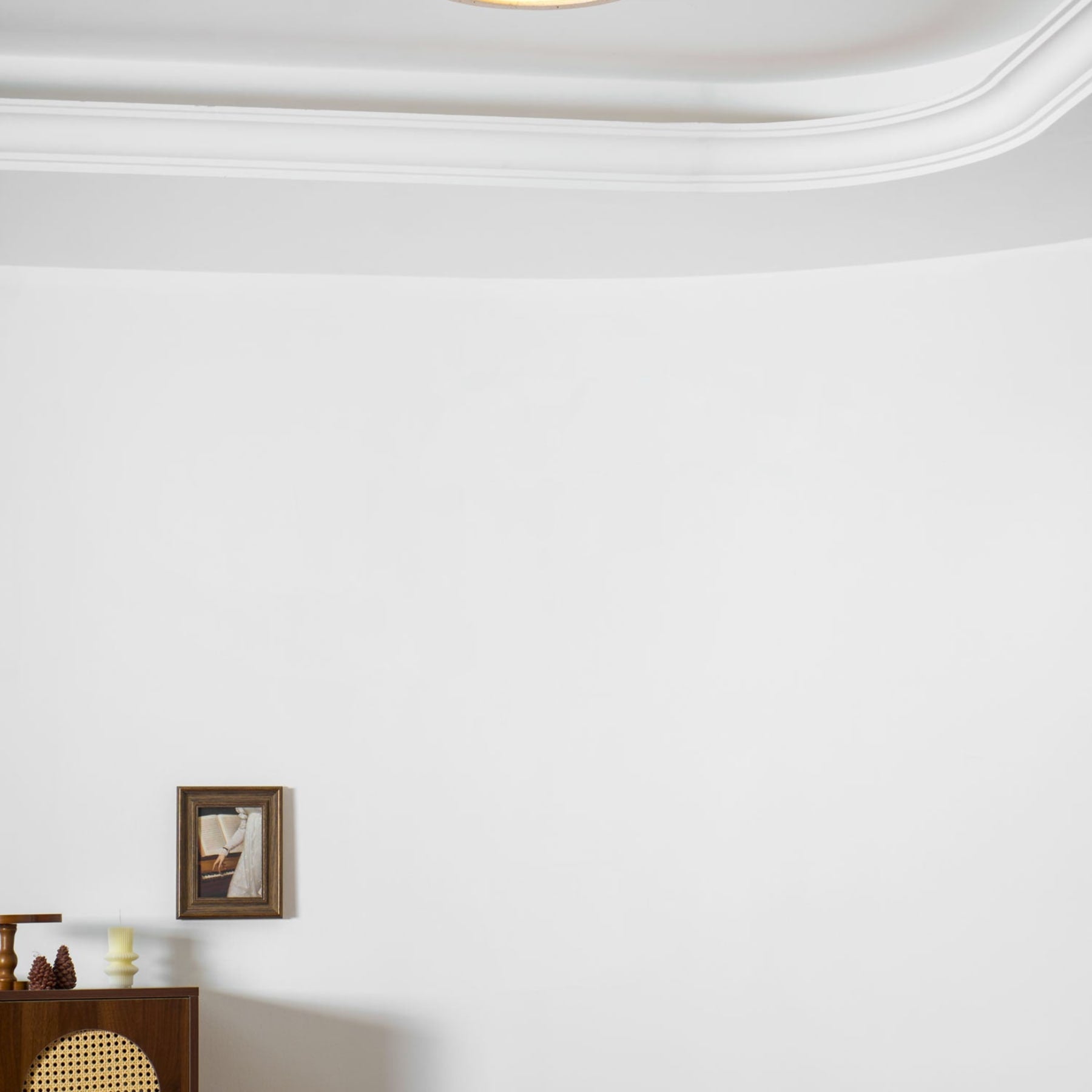 Modern Travertine Flush Mount Ceiling Light With Slim Profile — Ashbury Home & Living