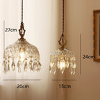Retro Glass Pendant Light With Included Bulb for Dining Room — Ashbury Home & Living