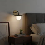 Contemporary Brass Wall Light for Living Room and Bedroom — Ashbury Home & Living