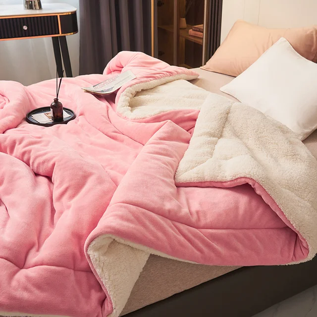 Sherpa Fleece Blanket Thick Warm Flannel Bed Blanket Double Sided Plush Throw Machine Washable Winter Blanket for Bedroom | Sofa
