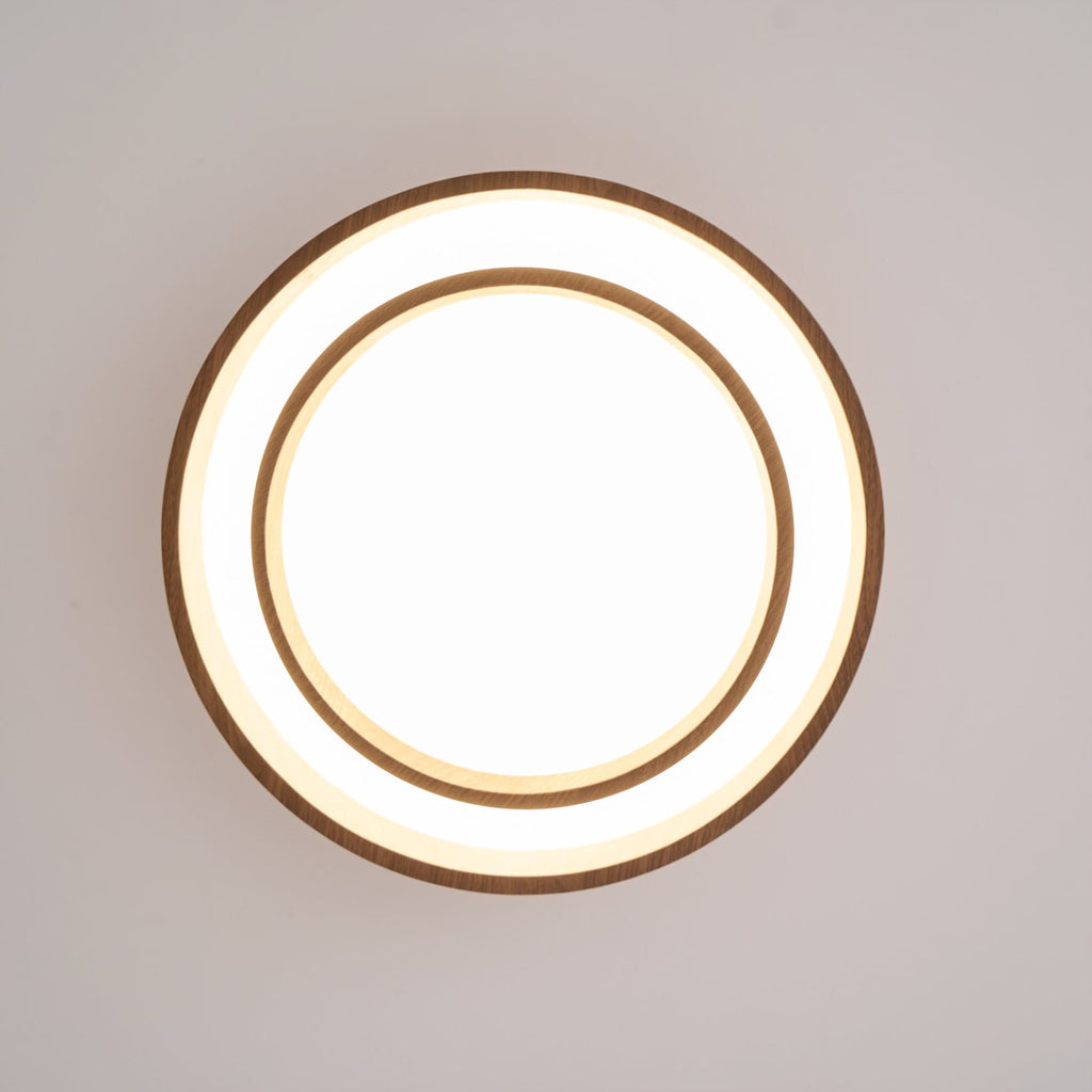 Scandinavian Wood Flush Mount Ceiling Light for Living Room — Ashbury Home & Living