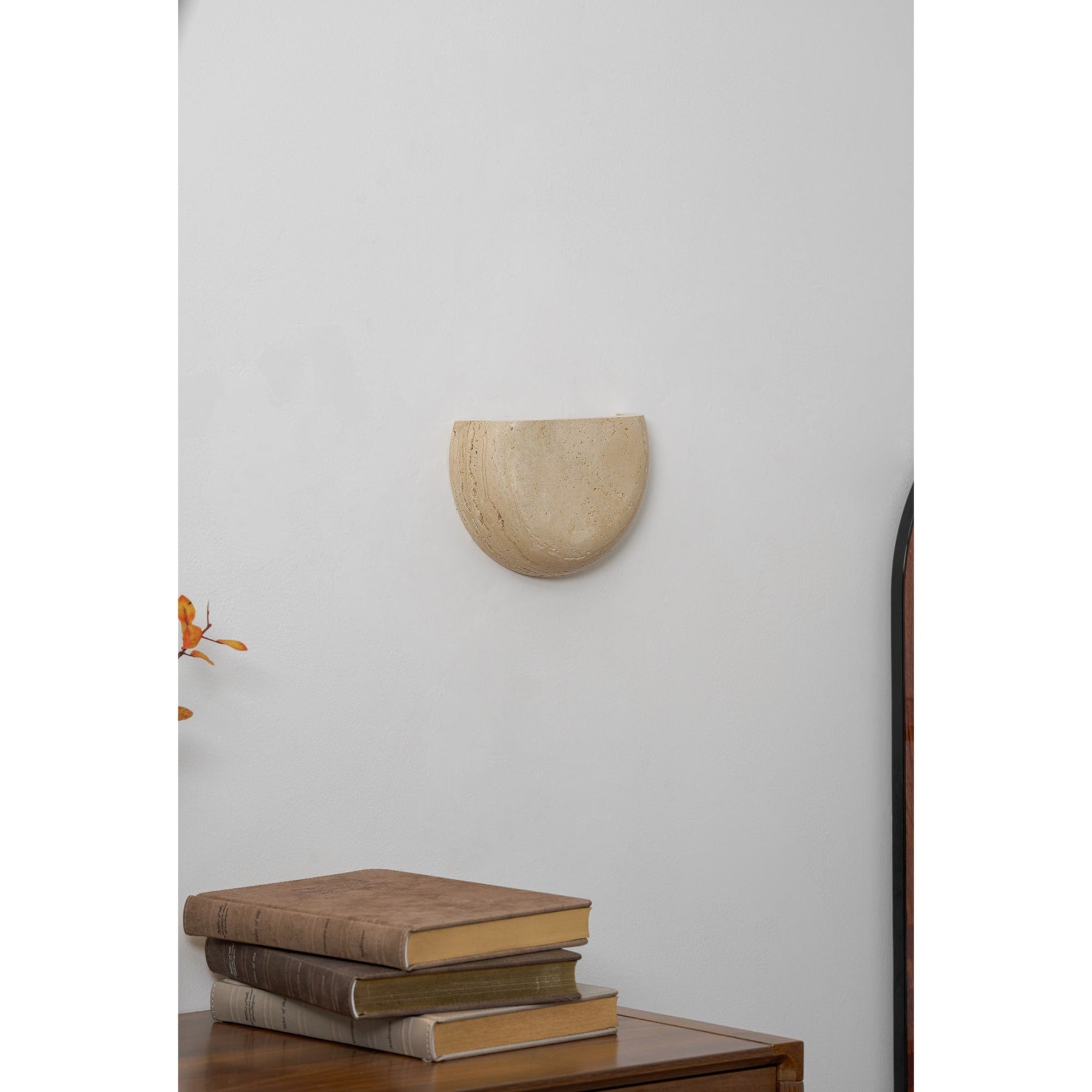 Modern Travertine Stone Wall Light for Living Room — Ashbury Home & Living