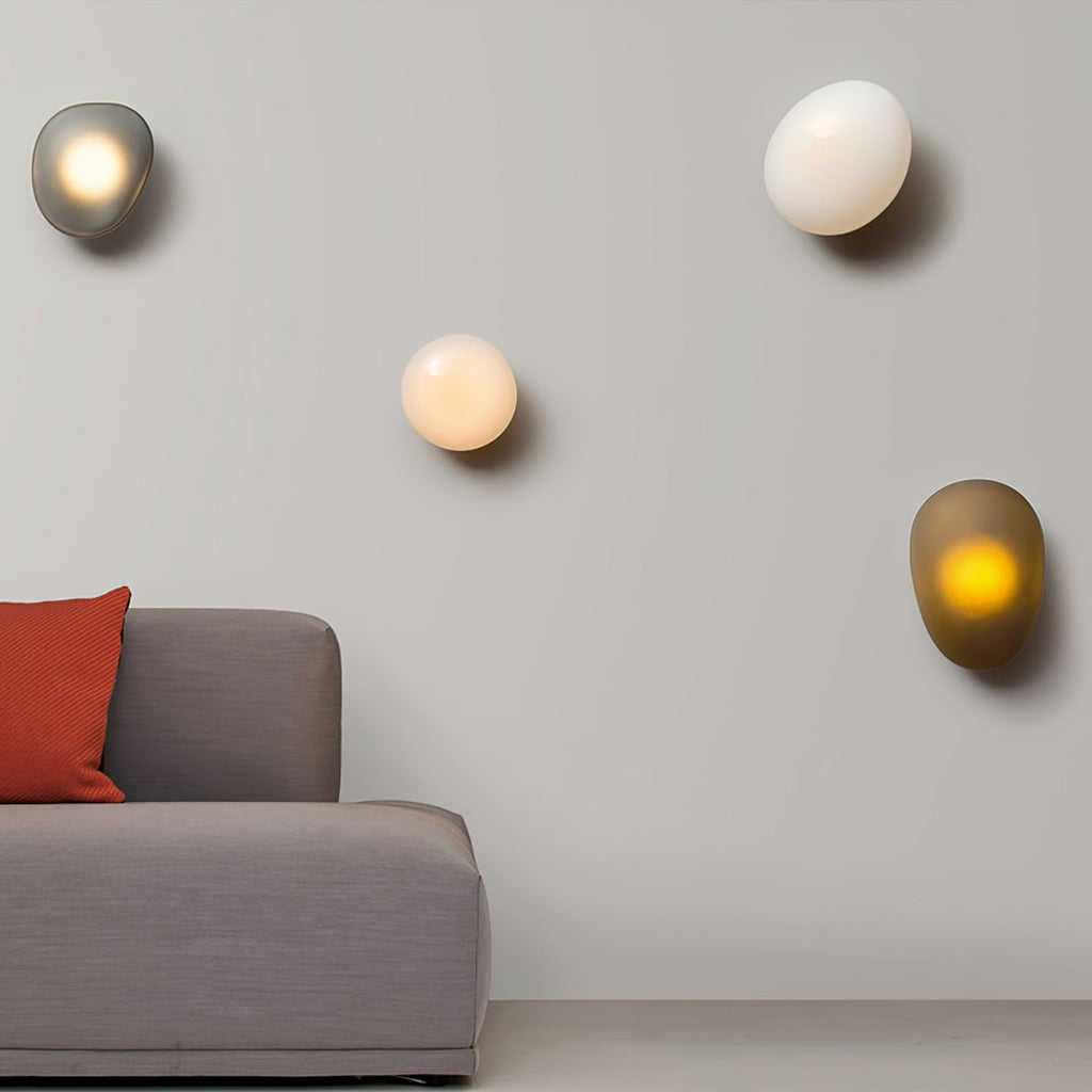 Modern Glass Wall Light With Warm Glass Shades — Ashbury Home & Living