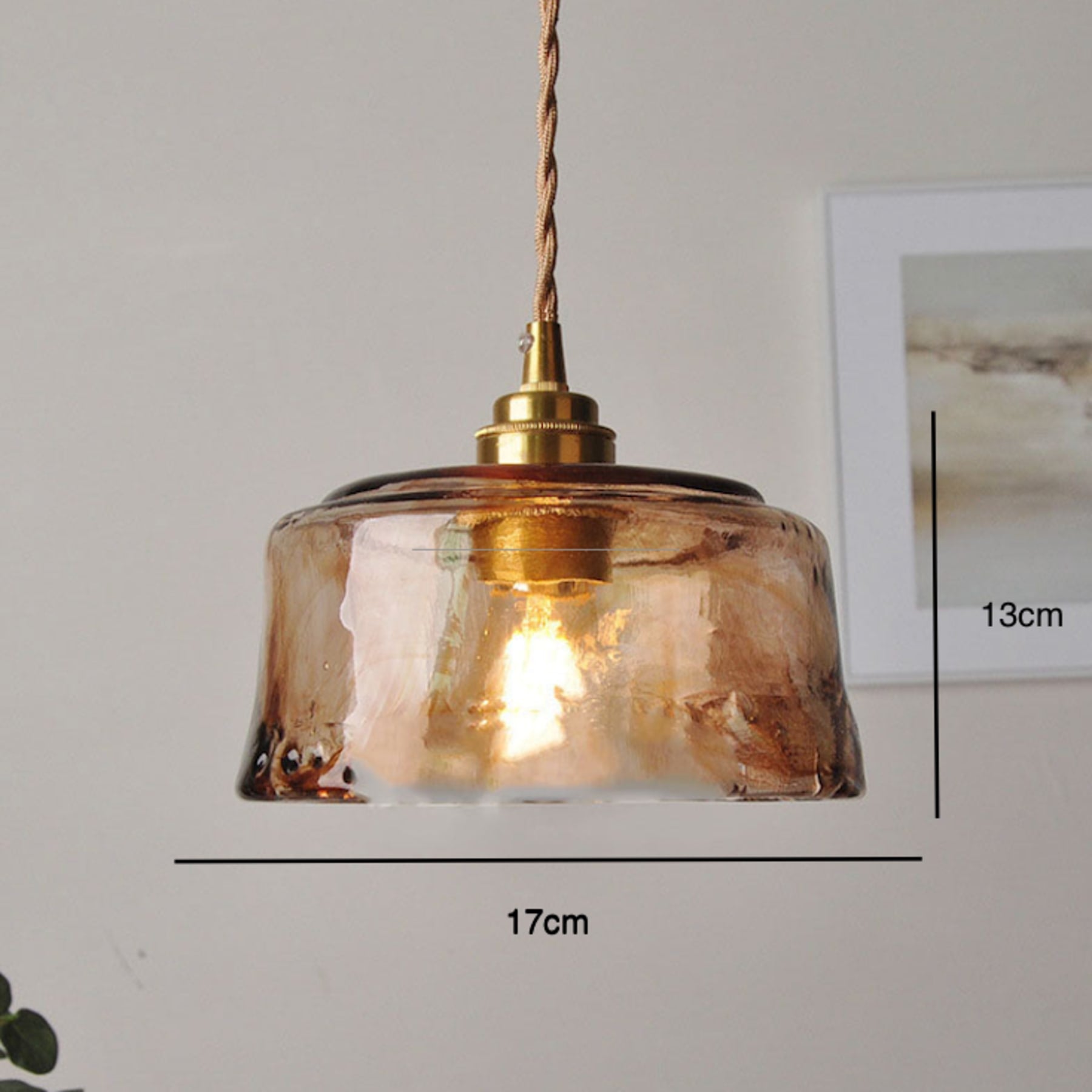 Modern Glass Pendant Light With Warm LED Glow — Ashbury Home & Living