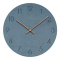 Silent Wall Clock Nordic Minimalist Non-Ticking MDF Wall Clock with Walnut Wood Hands Modern Round Clock for Living Room, Kitchen and Office