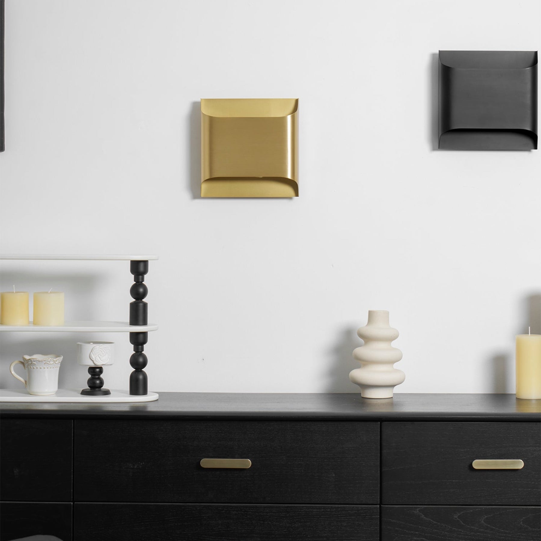 Modern Brass Wall Light With Warm LED Glow for Living Room — Ashbury Home & Living