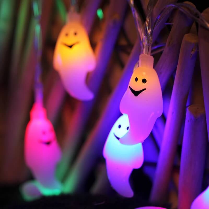 Halloween Ghost Fairy Lights LED String Lights Decorative Ghost Shaped Lights for Garden | Bedroom | Tree and Party Decoration
