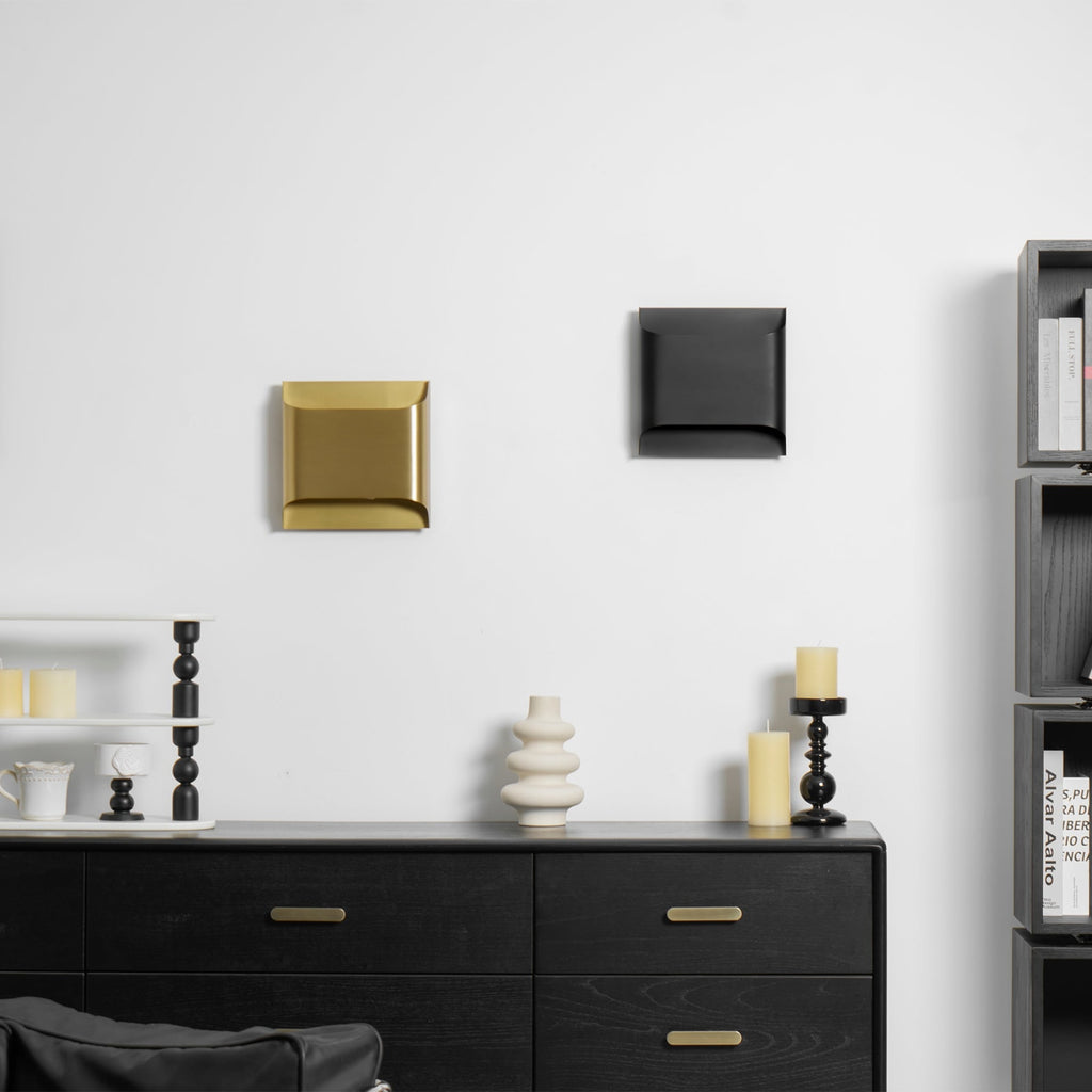 Modern Brass Wall Light With Warm LED Glow for Living Room — Ashbury Home & Living